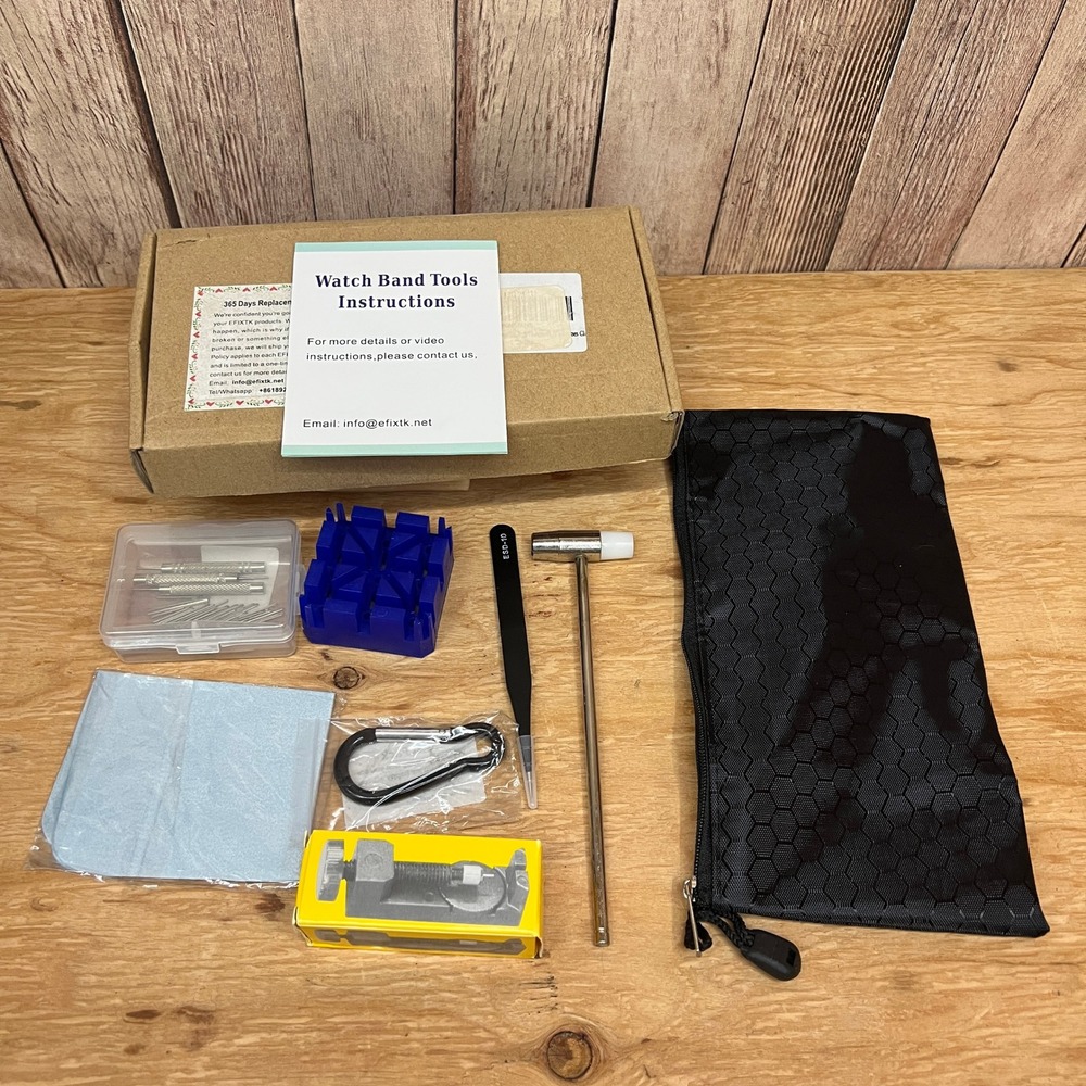 EFIXTK Watch Band Link Removal Tool Kit Watch Repair Set with Case and Pins